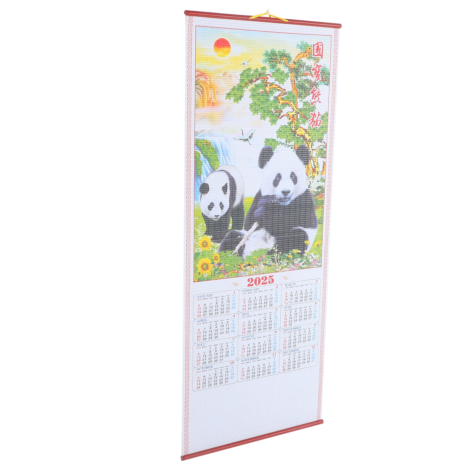 2025 Hanging Calendar Traditional Chinese Year of The Snake Scroll Wall Small Household Monthly