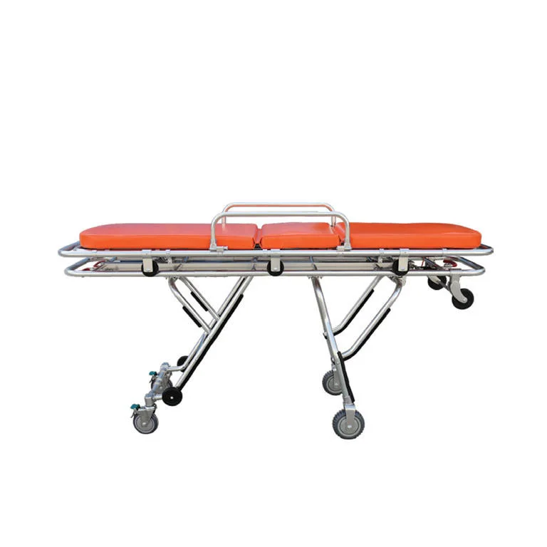 Emergency rescue stretcher trolley folding trolley multi-functional automatic stretcher trolley for ambulance