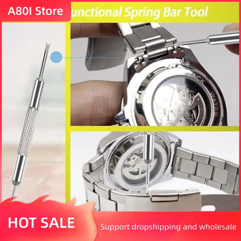 

A80I 1Set Watch Repair Kit Watch Battery Replacement Watch Back Remover Holder Watch Press Tool Set