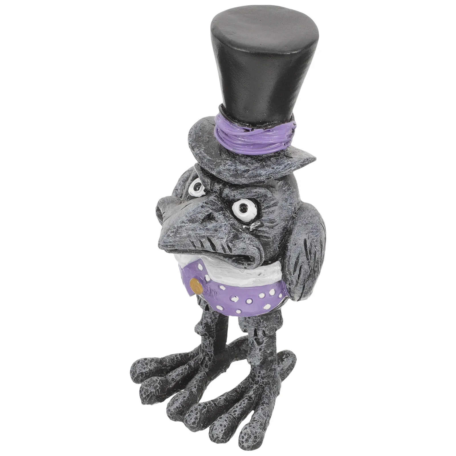 Halloween Crow Ornament Resin Raven Decor for Home Party Haunted Decoration Cartoon Scary Prop Desktop Garden Statue