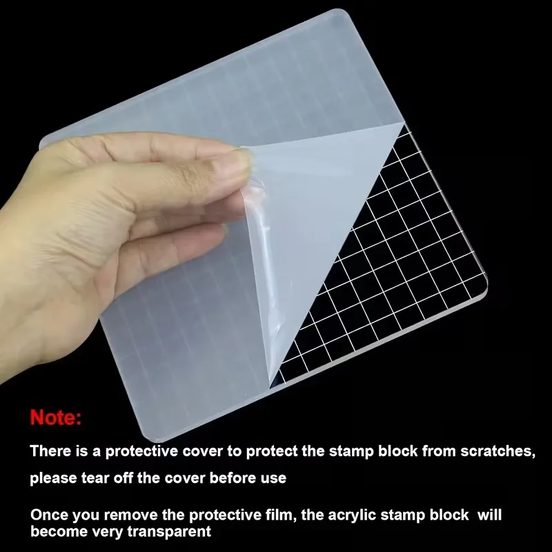 Bloco de selos transparentes de silicone acrílico para scrapbooking, álbum diy, cartões, decoração, alça em relevo, carimbo em forma de partida