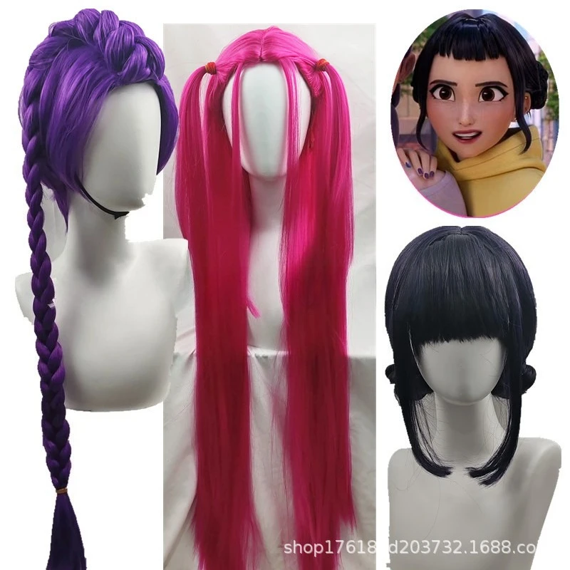 KPop chasseurs de démons Rumi Mira Cosplay perruque cheveux longs Saja garçons cheveux courts Halloween mascarade fête accessoire Cosplay accessoires