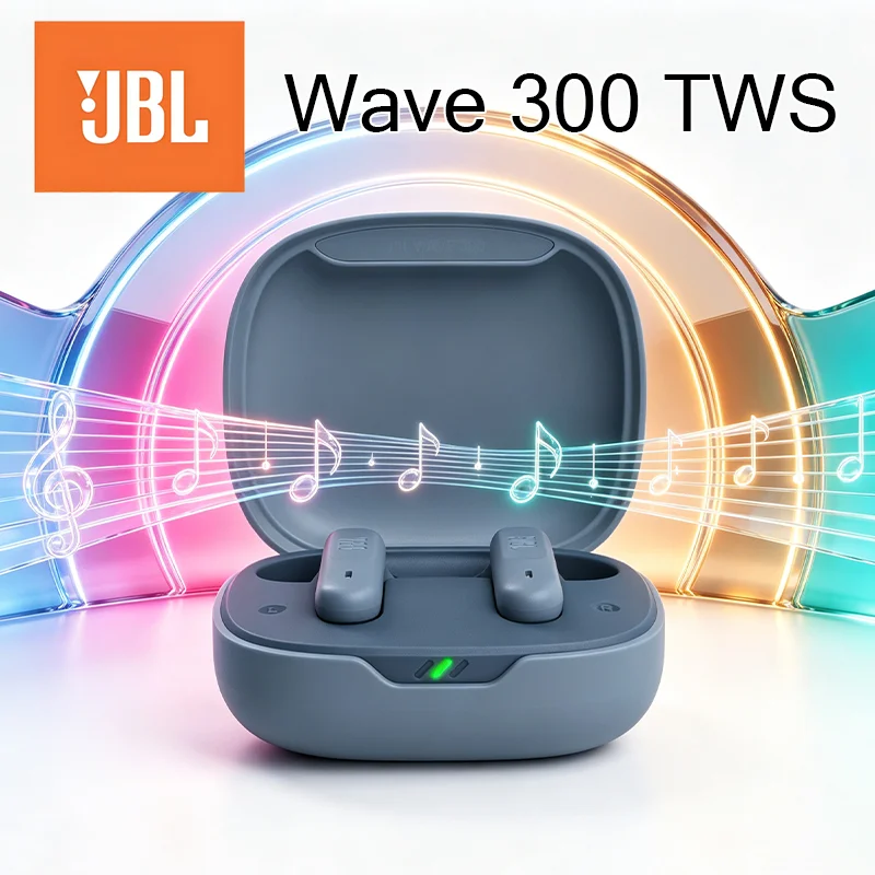 JBL Wave 300 TWS Bluetooth Earphones with Low Latency Bluetooth Connection for Audio, Video, Gaming, Half In Ear Sports Waterpro