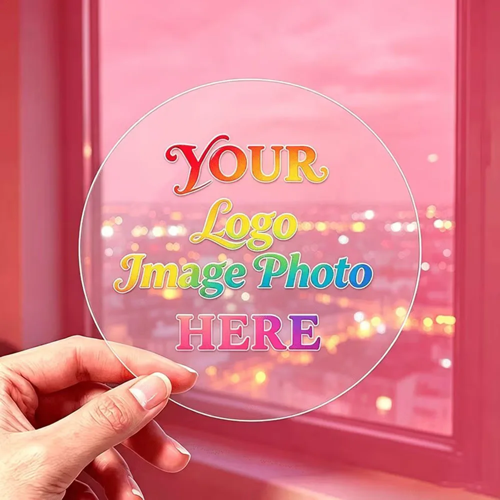Custom Round Stickers for Brand Product Labels, Personalized Self-Adhesive Stickers for Gift Wrapping/Sealing,  Holidays/Stores