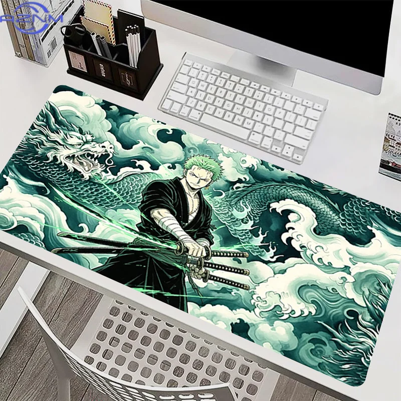 High-Quality Mouse Pad Large Computer Desk Mat Game Accessories O-one P-piece Zoro Gaming Mousepad Cool Anime Keyboard Table Pad