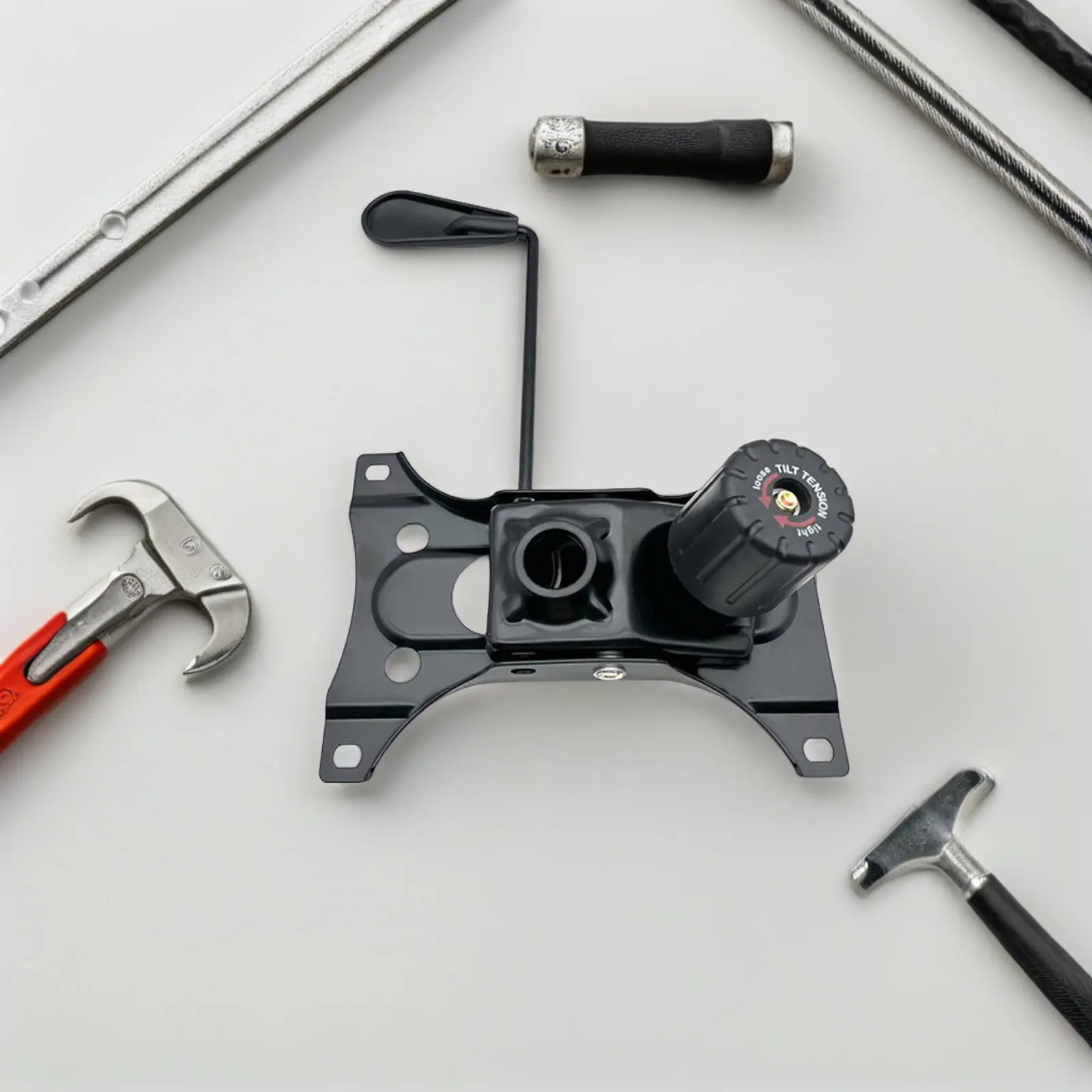 Office Chair Replacement Parts Black Tilt Control Swivel Base Mechanism Adjustable Height Replacement for Gaming Desk Chairs