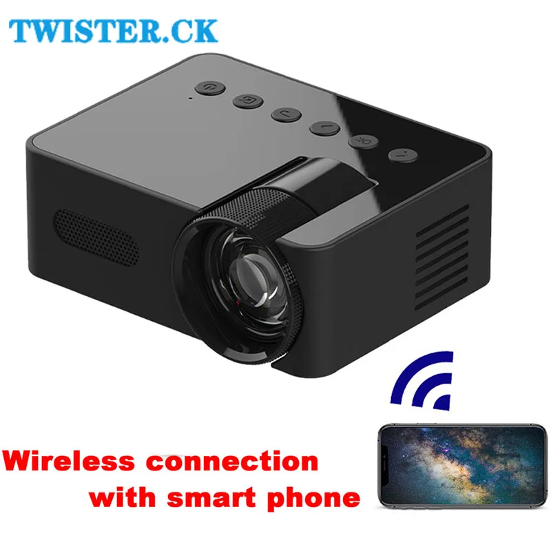 2024 neue yt100 wifi tragbare Projektor HD Mini-Video projektor Home Video Smart Projektoren für Telefone Tablet Laptops Computer