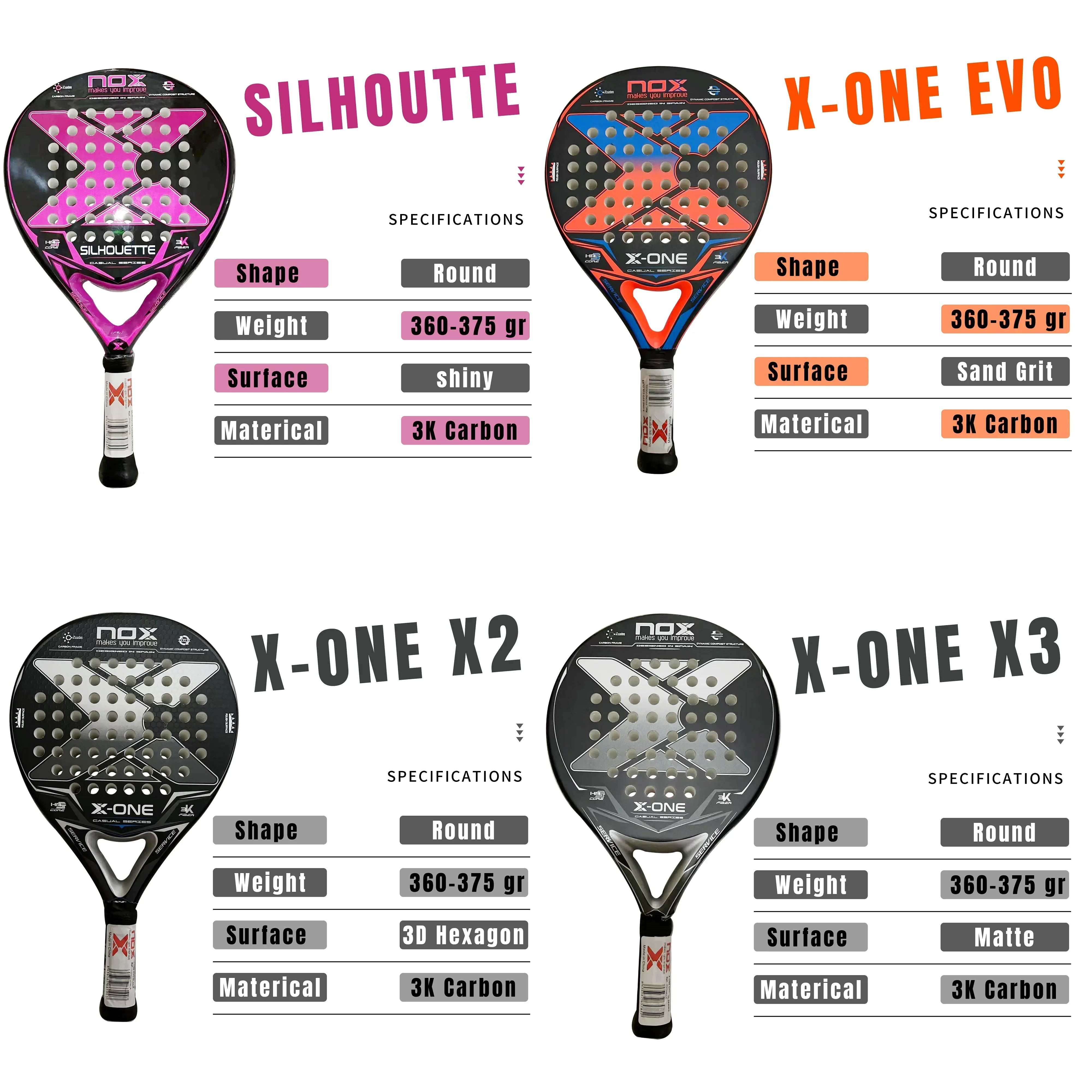 New Pala Padel Professional Soft FaceCarbon Fiber Tennis Racket Outdoor Sports Equipment for Men and Women Board Racket