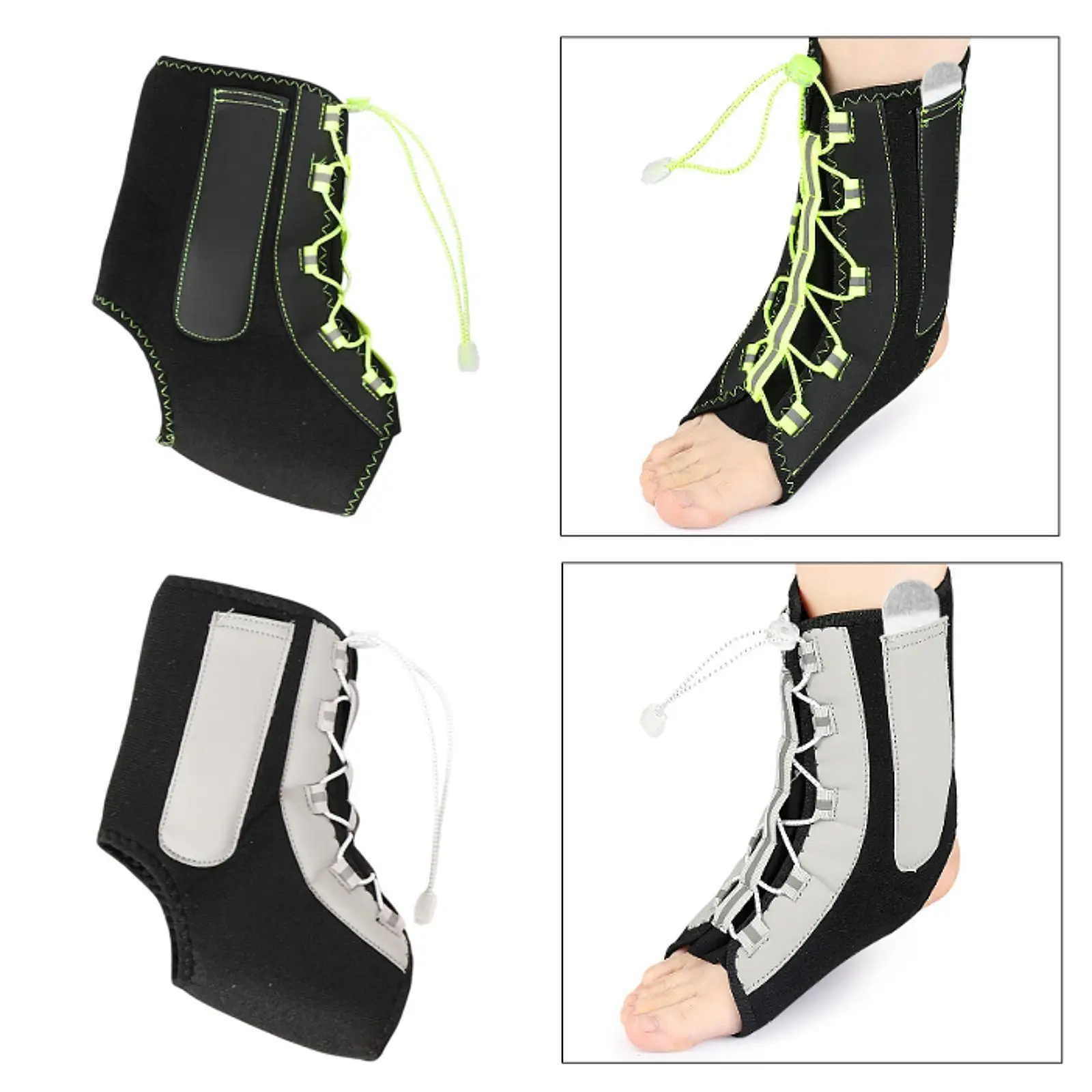 

Ankle Brace Adjustable Sports Protection Sports Brace Nonslip Ankle Guard Portable Lightweight Drop Foot Brace for Sport Dance