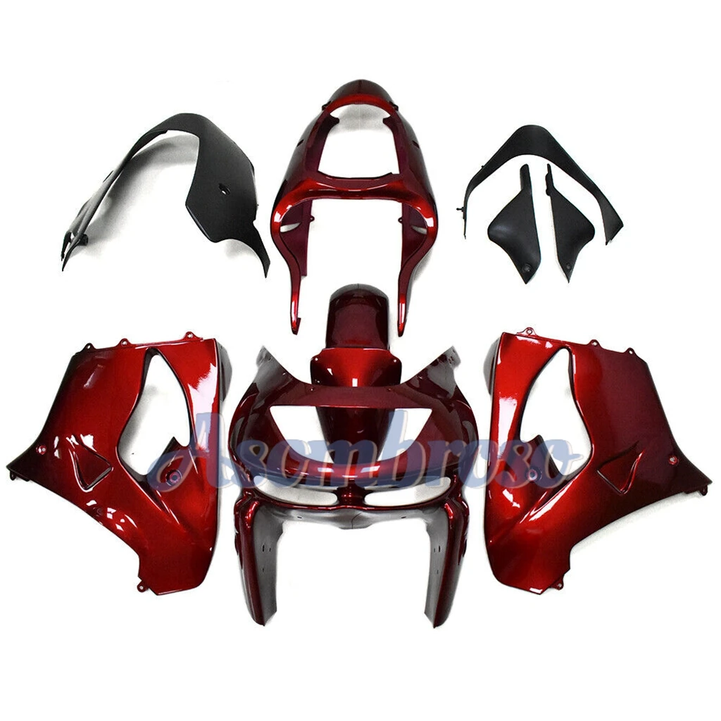 For Ninja 1998 1999 ZX-9R ZX 9R 98 99 Motorcycle Fairing Dark Red Body Kit ABS Plastic Injection Molding