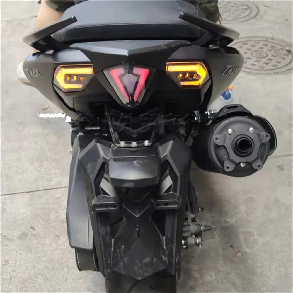 Motorbike License Number Plate Light Holder Bracket LED Fender Eliminator Rear Fender Fit For TMAX 530 TMAX530 T-MAX 2012-2016