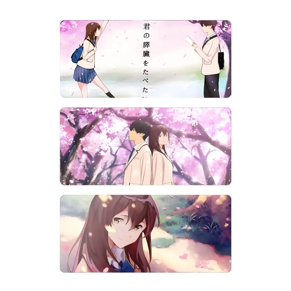 movie statue collectible I-I Want to Eat Your Pancreas Mouse Pad Mousepad Large Gaming LockEdge Thickened PC Table Desk Mat
