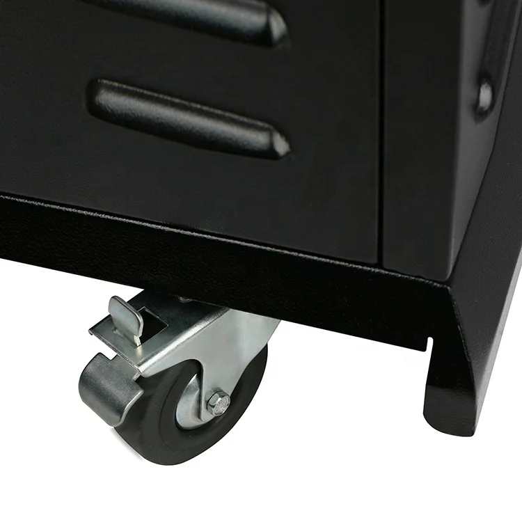 Backyard Charcoal BBQ Offset Smoke Grill BBQ Roller