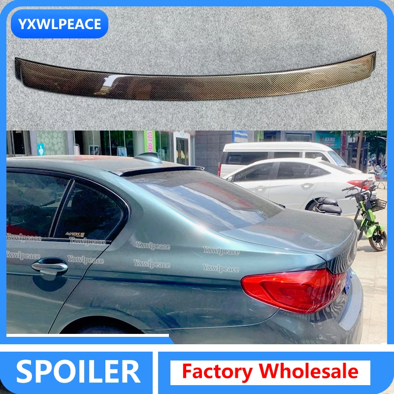 

For BMW 5 Series G30 Spoiler 2018-2022 5 Series G30 530li Real Carbon Fiber / ABS Rear Windows Roof Spoiler Body Kit Accessories