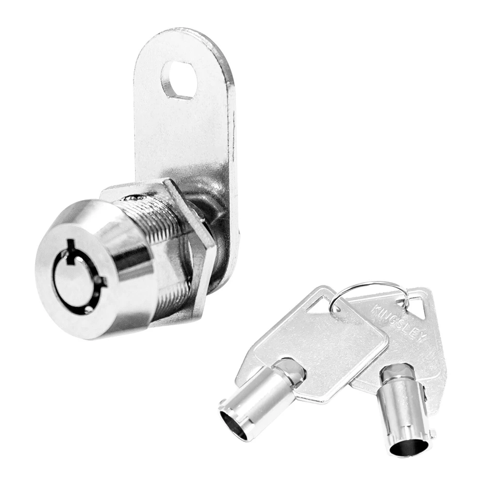 Cabinet Cam Lock Tubular Zinc Alloy For Enclosures Furniture Lock Machine Mailbox Pull Keyed Toolbox 2 Key 90 Degrees