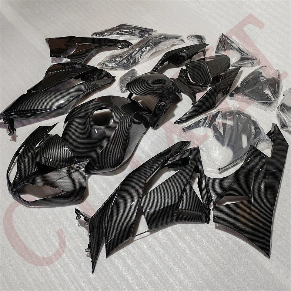 ألياف الكربون الهدايا المجمعة لكاواساكي ZX6R 636 2009 2010 2011 2012 كامل الجسم ABS دراجة نارية Fairings ZX-6R 09-12 هيكل قذيفة #4