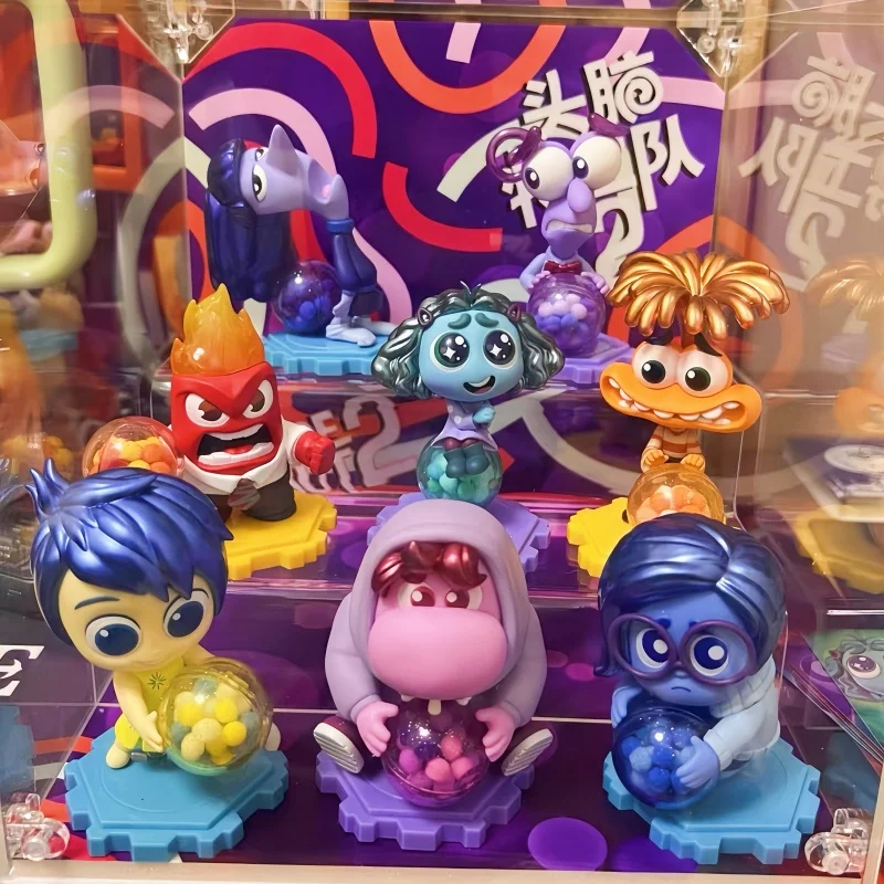 Hottoys Pixar Inside Out 2 Blind Box Figures Joy Sadness Anger Disgust Cosbi Collectible Figurine Doll Holiday Birthday Gifts