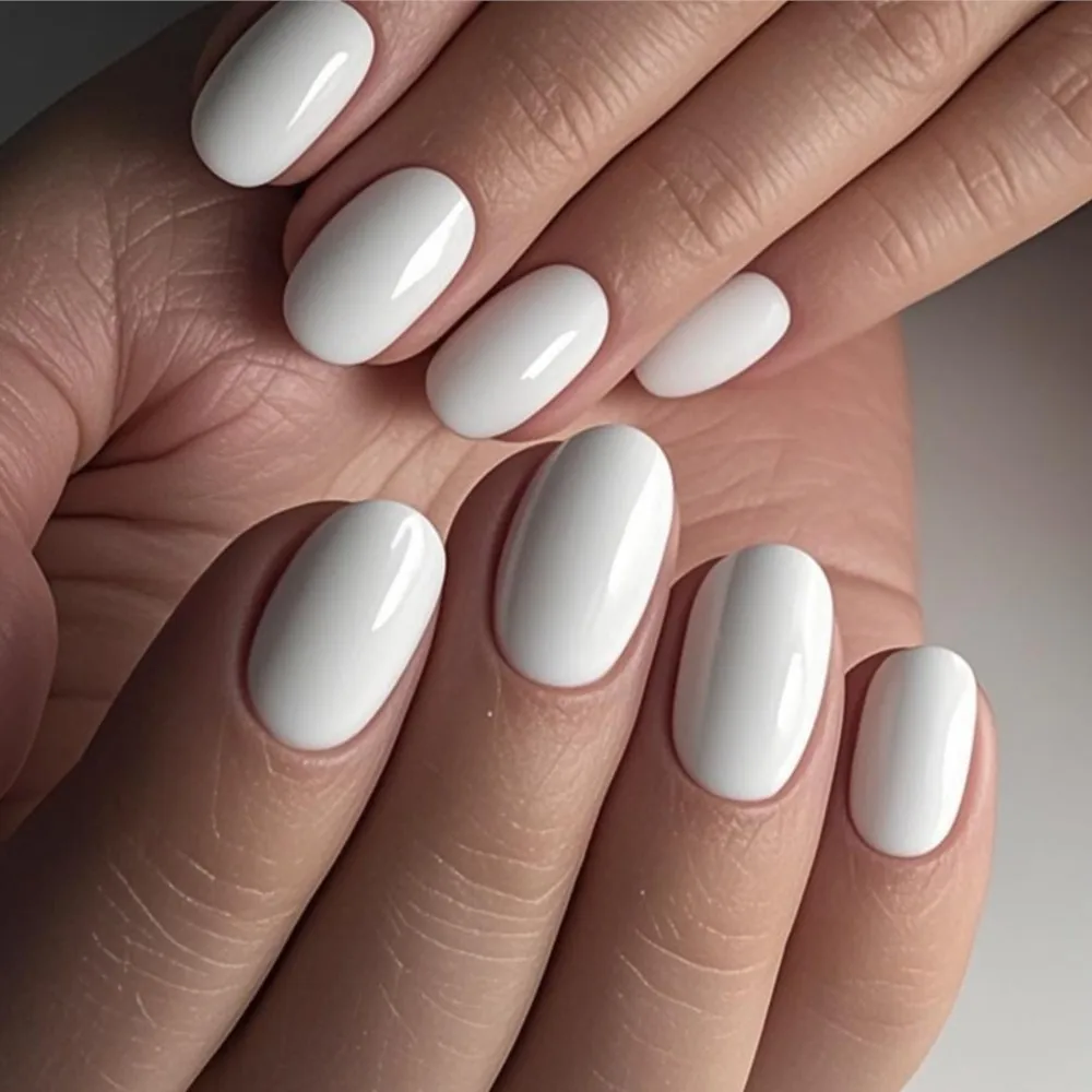 

48Pcs Acrylic Press On False Nails With Glue Reusable Short Fake Nails For Gluing DIY Woman Full Cover Finger Tip Manicure Tool