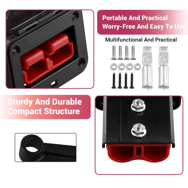 Stecker Halter Für Anderson Stecker 175A Panel Basis Mit Staub Abdeckung Hohe Strom Tragbare Stecker Befestigungs Halterung