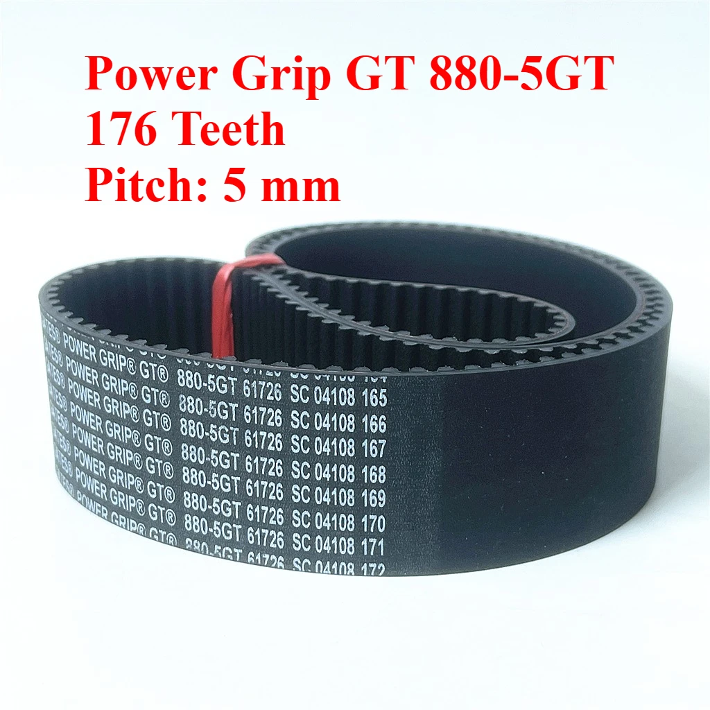 Power Grip GT 880-5GT 176 Zähne Teilung: 5 mm Zahnriemen Roboter 3D-Drucker Graviermaschine Zentrifuge Neopren-Antriebsriemen – Detail 2