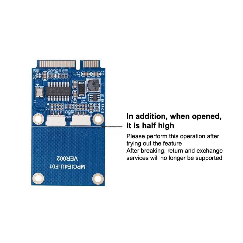 Mini PCI-E To USB Express Card With Power Connector M.2 KEY A+E To USB 2.0 2 Port Express Card USB Adapter