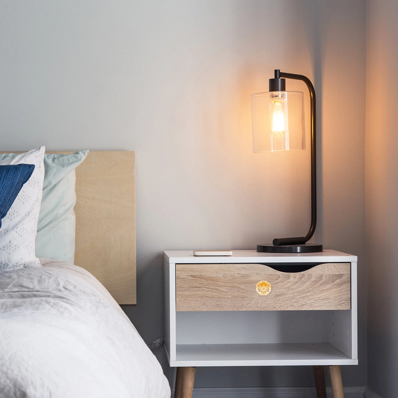 

20Pcs Plastic Small Pull Handles Drawer Cabinet Knobs Durable Cupboard Door Handles Wardrobe Home Cabinet Knobs