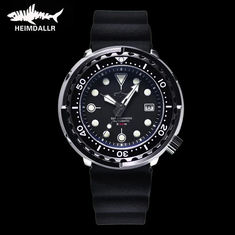 

HEIMDALLR Skx007 Men Watch NH36 Movement Sharkey Ceramic Bezel 200M Waterproof Sapphire Automatic Mechanical Dive Watch for Men