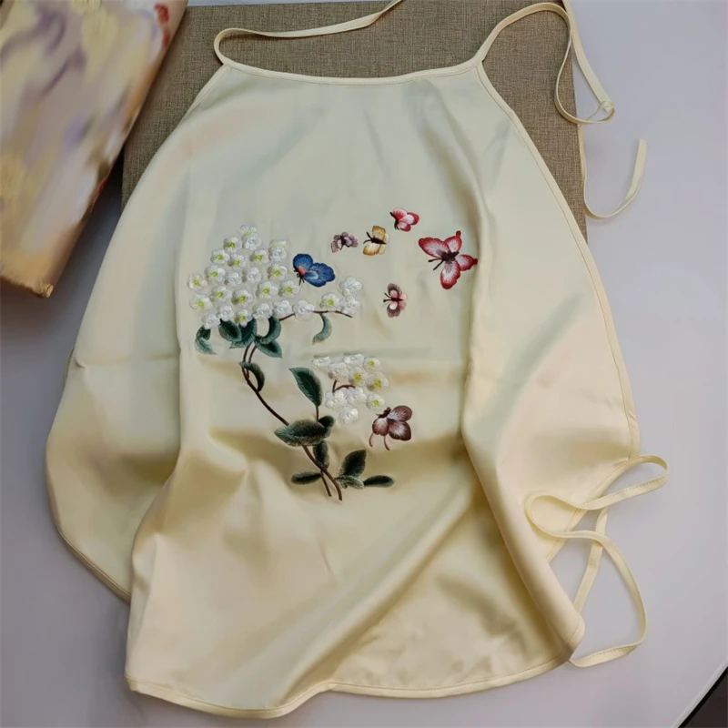 1pcs Female Embroidered Bellyband Retro Chinese Style Underwear Sling Dudou Ladies Summer Nightwear Gift