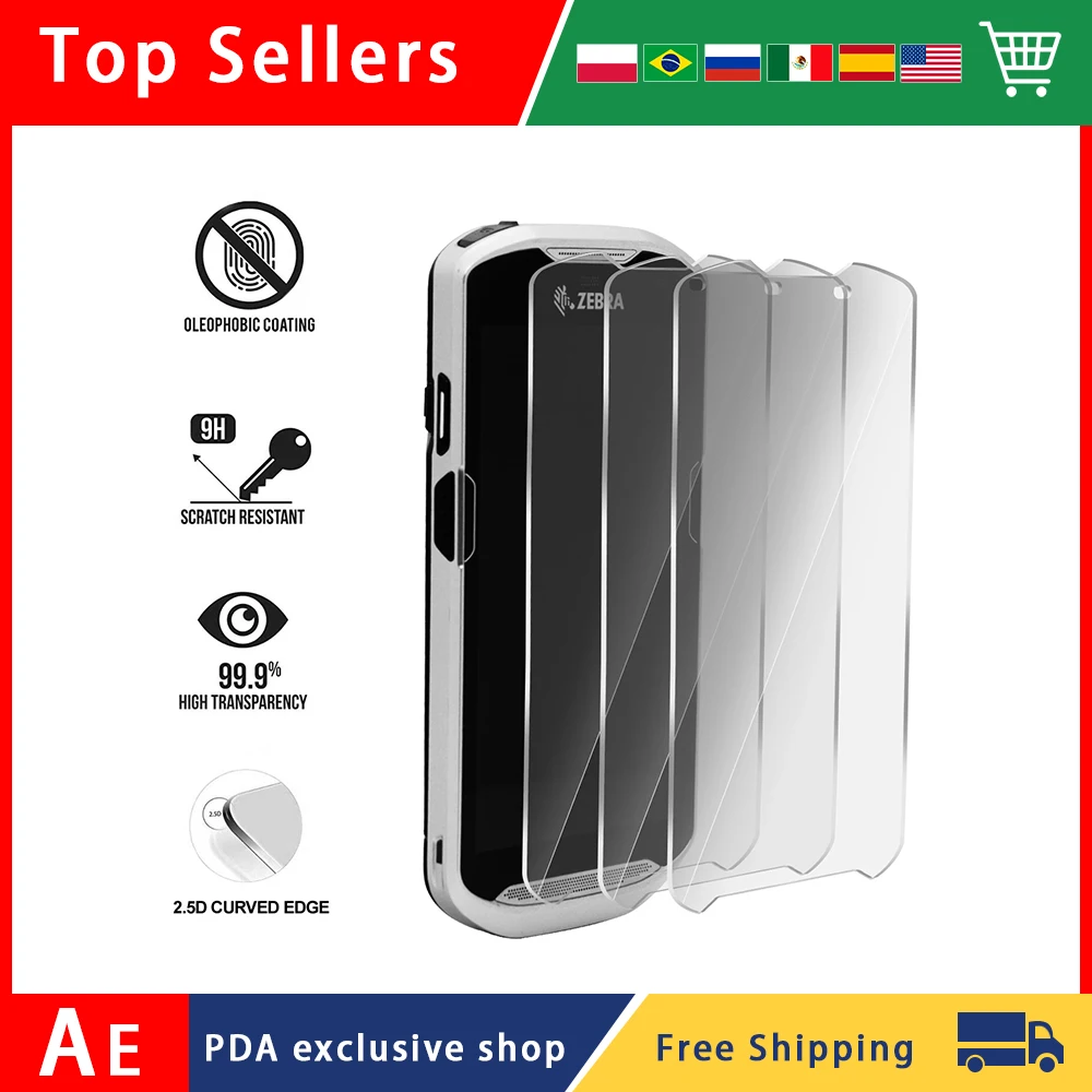 12Pcs Tempered film Glass Screen Protector for Motorola Zebra TC51 TC510K TC56