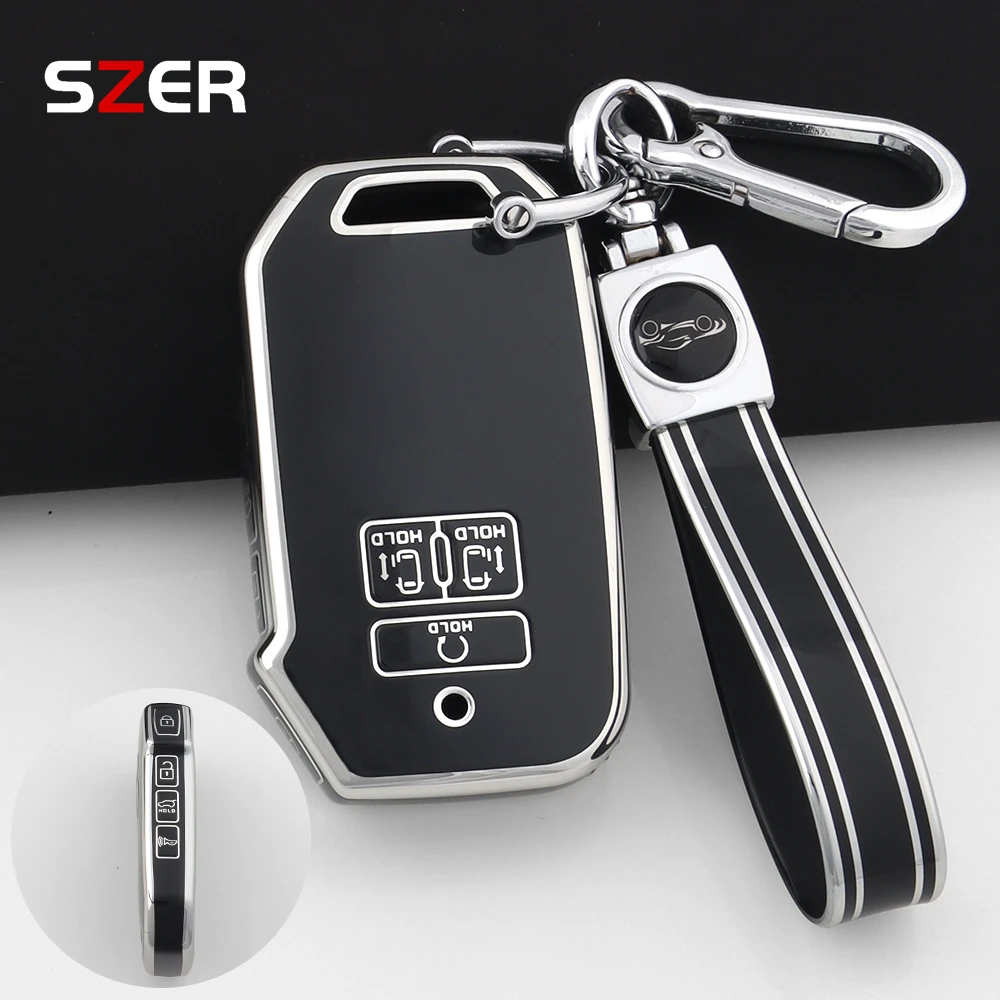 7 BTN Fashion TPU Auto-Smartkey-Schutzhülle für Kia Carnival 2021 2022 Sedona Carnival KA4 EX SX LX Fiesta 2023 Schlüssellos-Fernbedienung