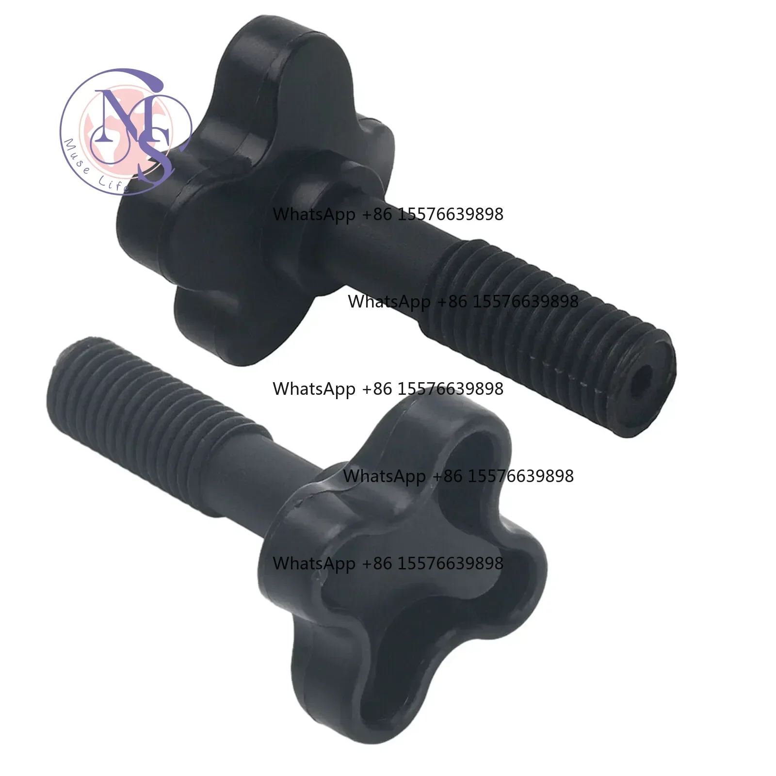 ZOCI- Black Plastic Screw Bolts Sturdy Fasteners For Garden Swing Chair Canopy Replacement Fixing Parts