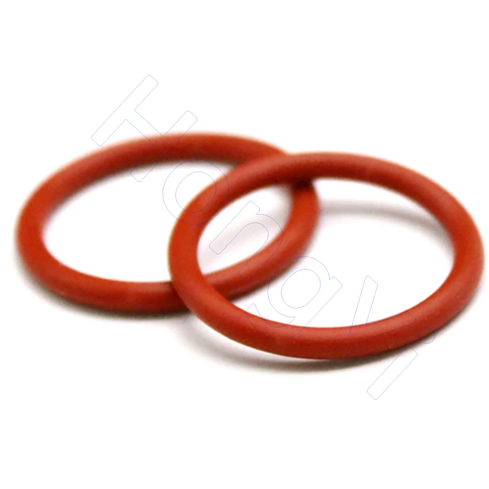 CS 5.7 mm Silicone O-Ring, VMQ O Ring, Red Rubber Sealing Gasket for Washer, Filter, Pump, Plumbing, Hose, Gauge, Auto, Machin