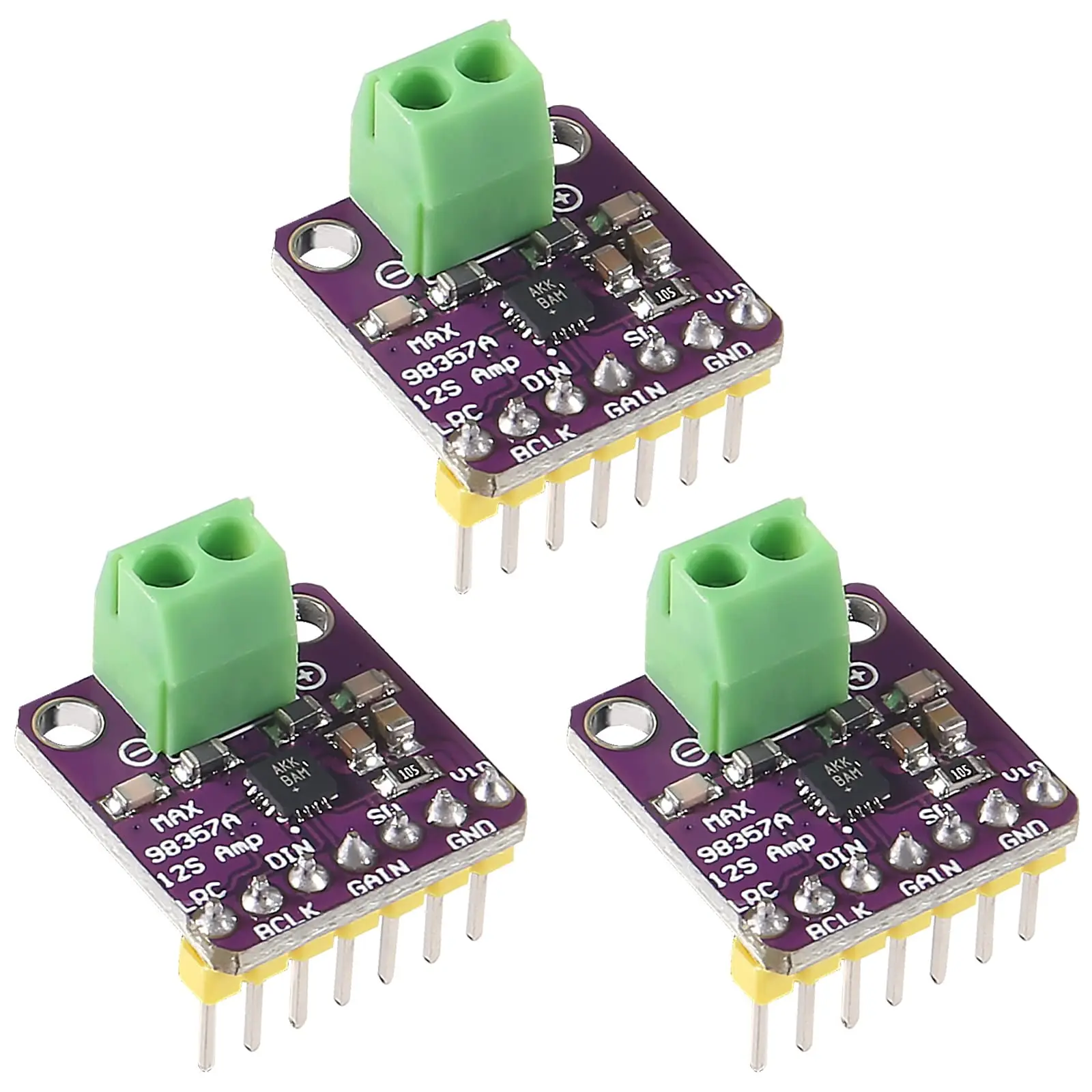 MAX98357 Audio Power Amplifier Module I2S Class D Filterless Audio Amplifiers Board for Arduino, Raspberry Pi, ESP32
