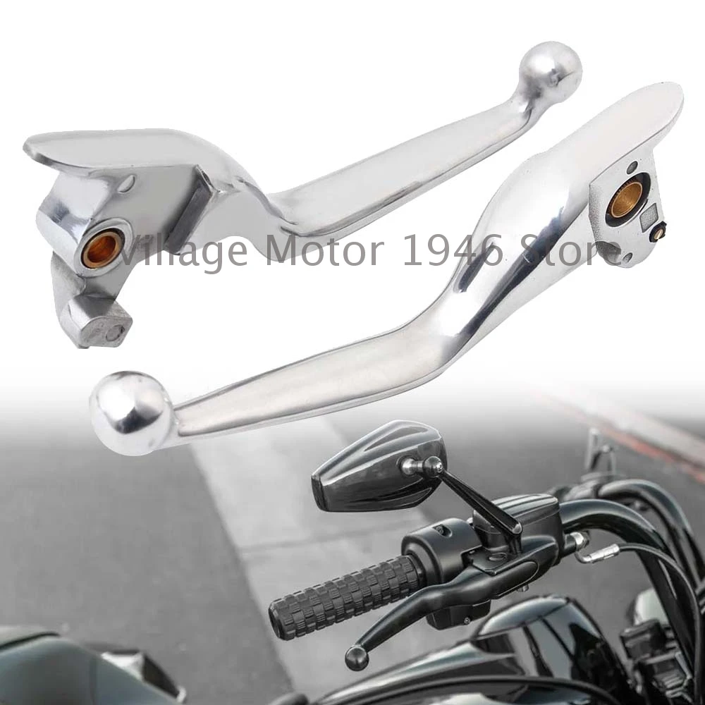 

Хромированный тормозной рычаг сцепления для Harley Touring Electra Glide Road King Dyna Softail 2014-2016 аксессуары для мотоциклов рычаг ручек