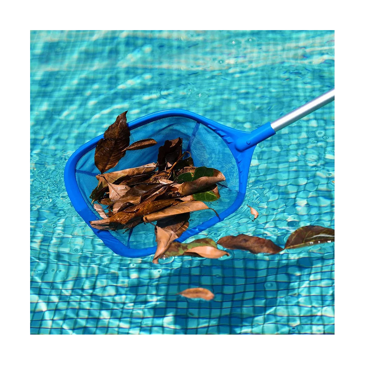 Imagem -03 - Piscina Skimmer Net com Seção Pole Rede de Malha Fina Pólo Telescópico Skimmer de Piscina Ultra Fina