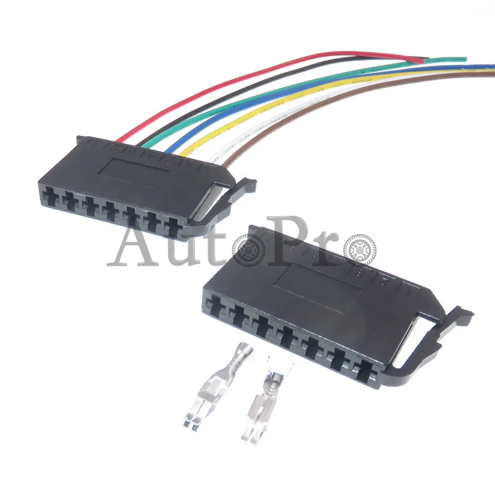 1 Set 7 Hole 2.8 Series Automobile Unsealed Socket AC Assembly Auto Modification Parts Car Wire Connector With Terminal