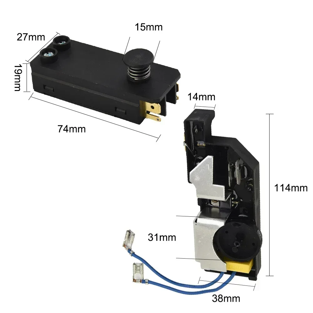 Imagem -06 - Botão Interruptor do Controlador de Velocidade para Martelo de Broca Bosch Gbh5 40dce Gbh11de Gsh Gsh ce Gsh 10 c Gsh11e Gbh Dce Gbh 10 dc