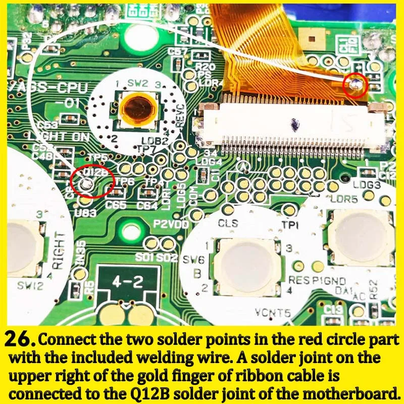 Imagem -04 - Kits de Tela Lcd Pré-laminados Ips V4.0 Gbasp v4 Menu Osd Gba sp Gameboy Alto Brilho