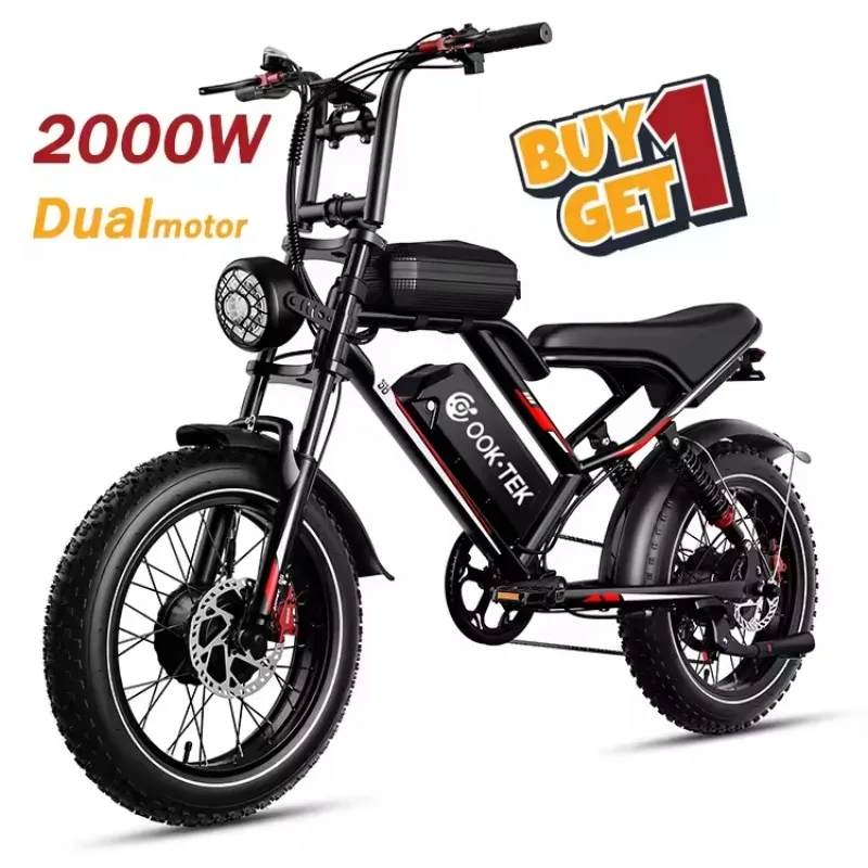 

STLF USA Stock Bicycles 2000W Dual Power 60KM 25ah Long Range Bike Factory Hydraulic Brake Electric Bicycle