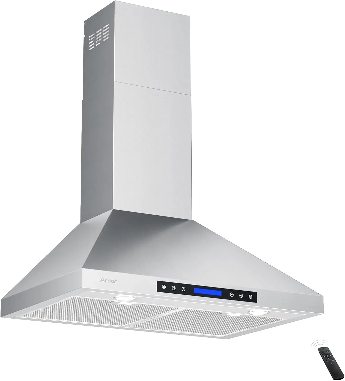 Wall Mount Range Hood with Ducted/Ductless Convertible Duct 36 Inch 780CFM Stainless Steel Vent Hood 4Speed Touch Panel