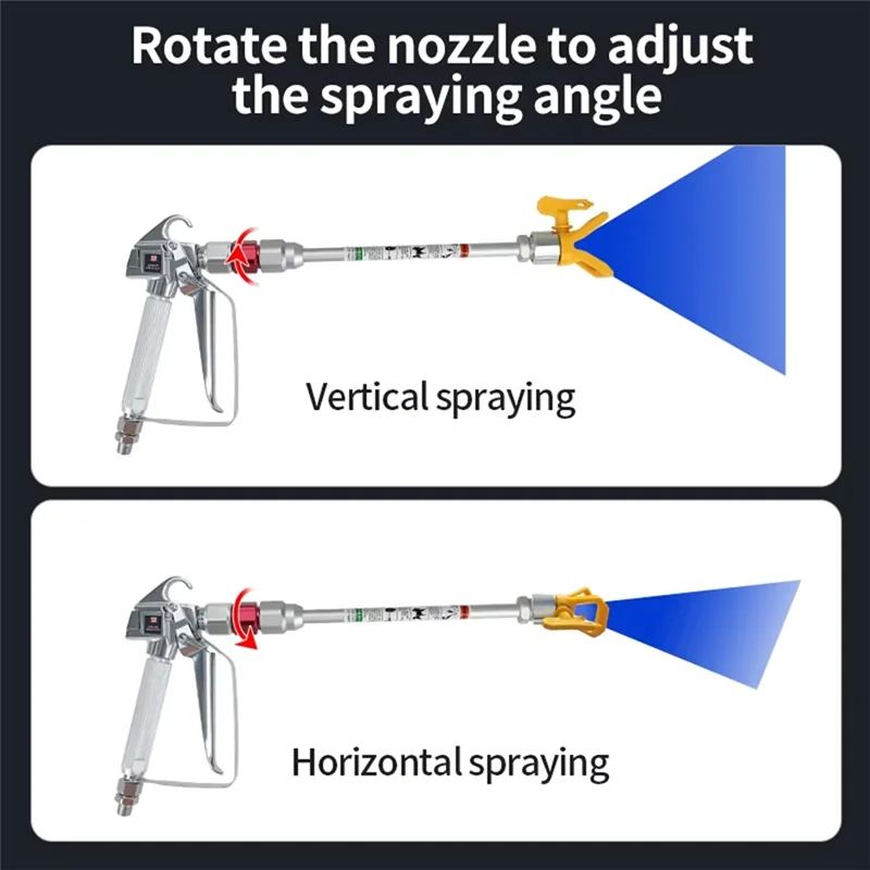 A95I-Airless Sprays Attachment Adaptor Rotating Rotary Joint 360° Rotation Fan Pivot For Airless Paint Spraying Accessory