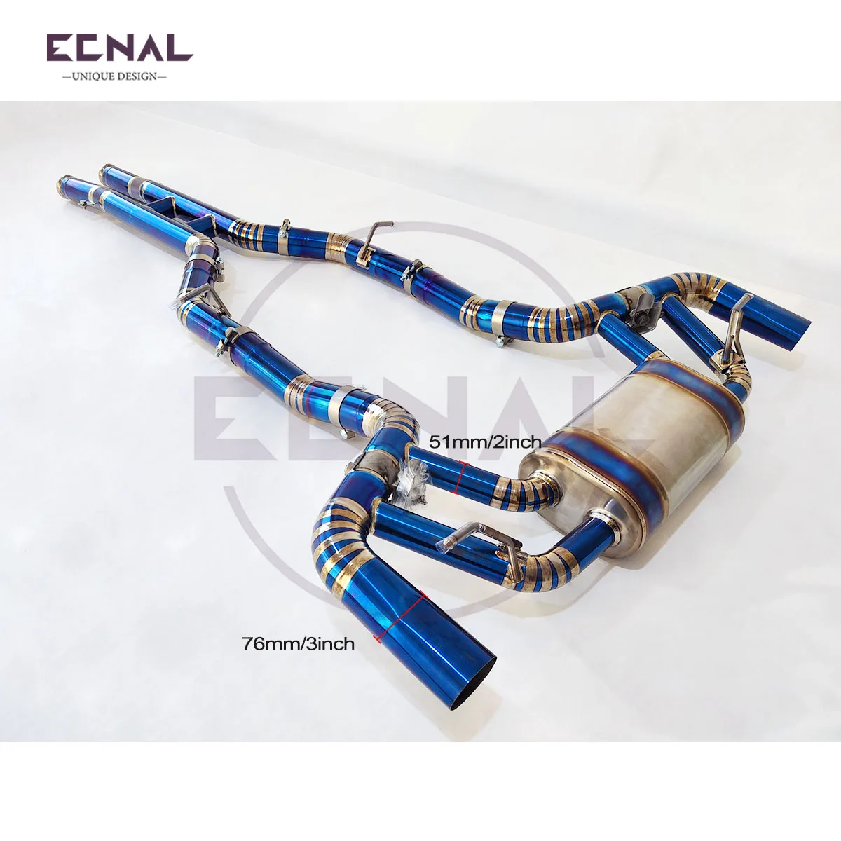 

Выхлопная система Ecnal Catback с клапаном и глушителем из титанового сплава для Mercedes-Benz AMG GT GTS GTC GTR 4.0T 2015-2023