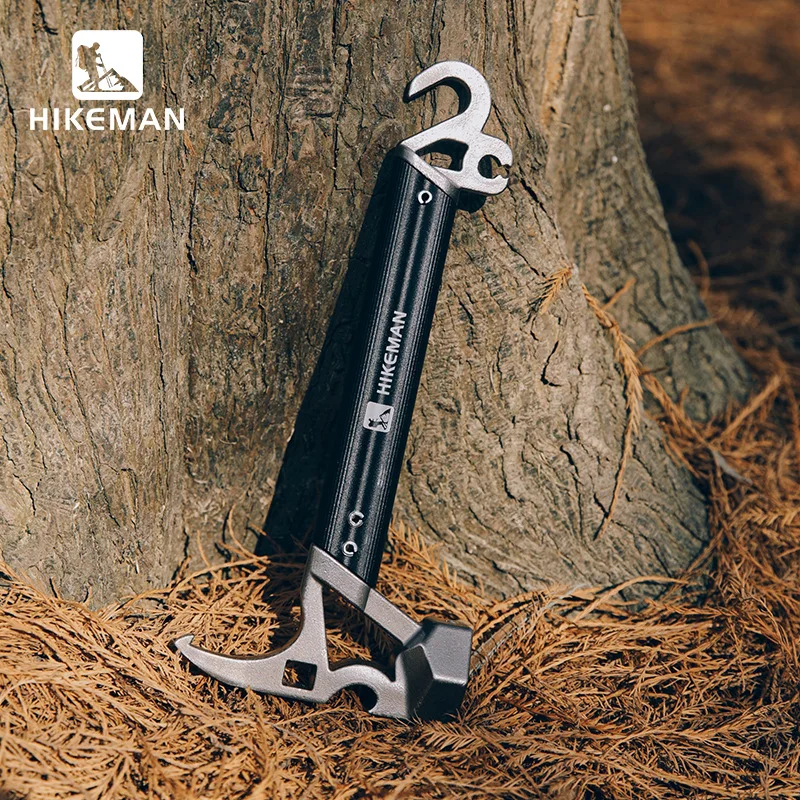 

Outdoor Camping Stake Hammer Tent Canopy Hammer Multi Tool Nail Puller Bottle Opener Wilderness Survival Gear Pro Kit