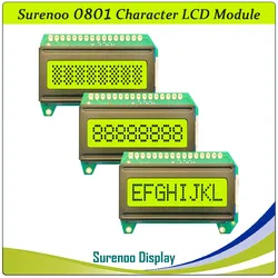 Surenoo 0801 801 8X1 8*1 Character LCD Module Display Screen Panel LCM AIP31066 SPLC780D KS0066 HD44780