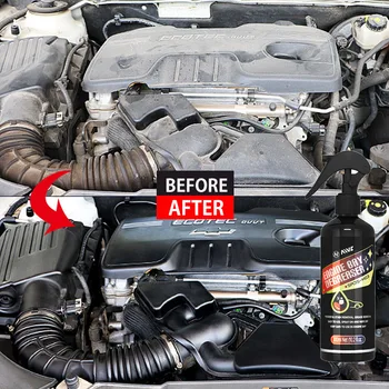 Limpiador de bahía de motor de coche, potente producto de limpieza descontaminante para compartimento de motor, producto de limpieza de coche con detalle automático
