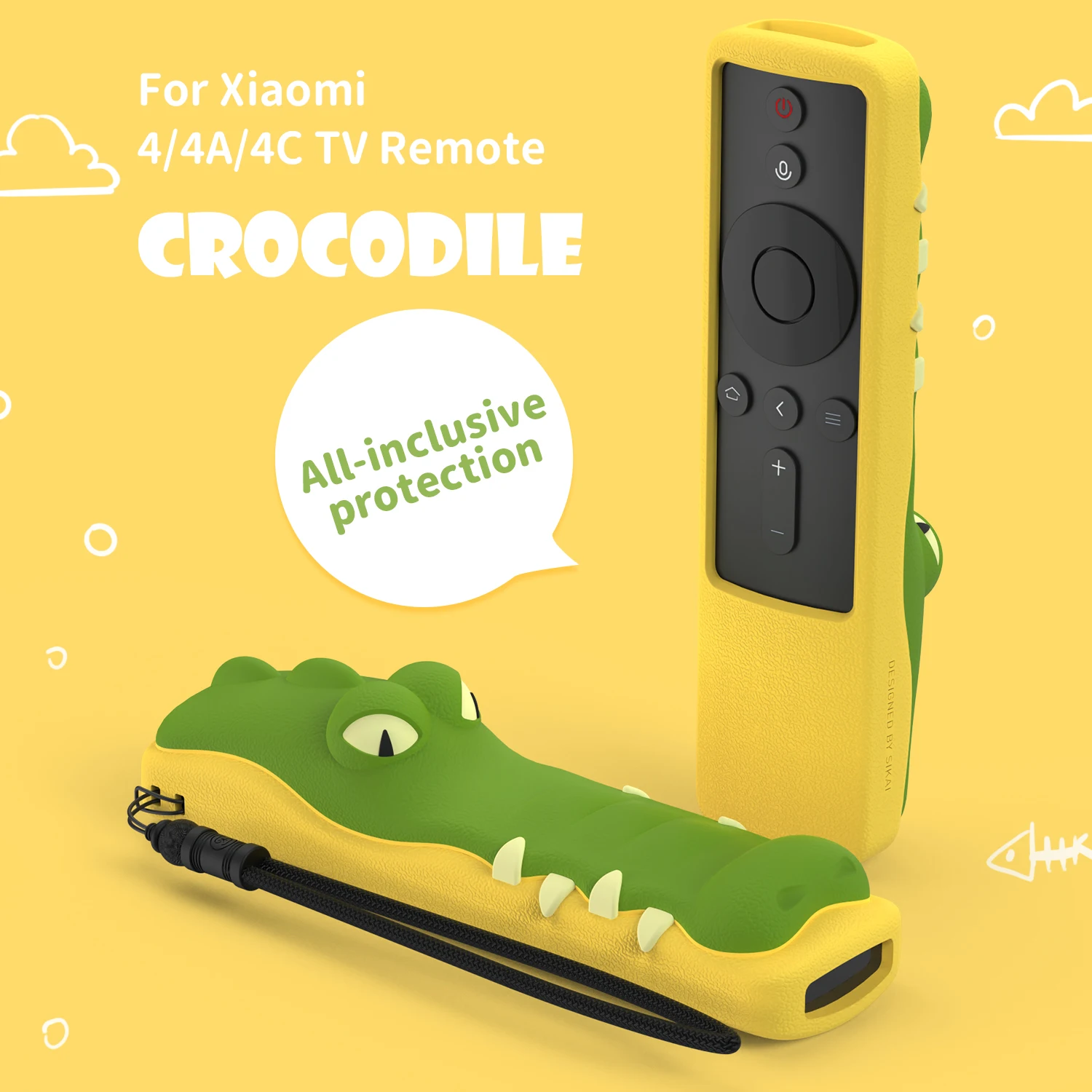 サイカイ-Xiaomi mi TV用シリコンケース,リモコン付き,耐衝撃性,Xiaomi 4 4a 4c用