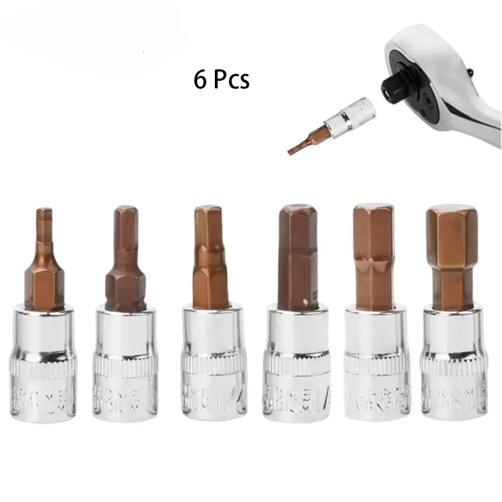 6Pcs 1/4 Inch Hex S…