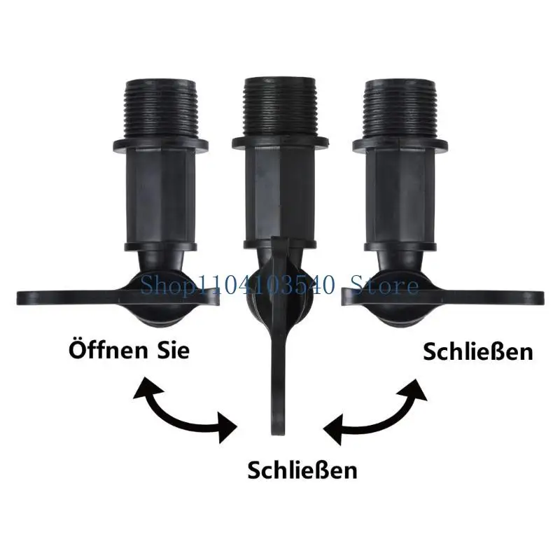 02DC 2Pcs Plastic Replacement Tap 3/4inch Tap Adapter With Brass Nut Enduring