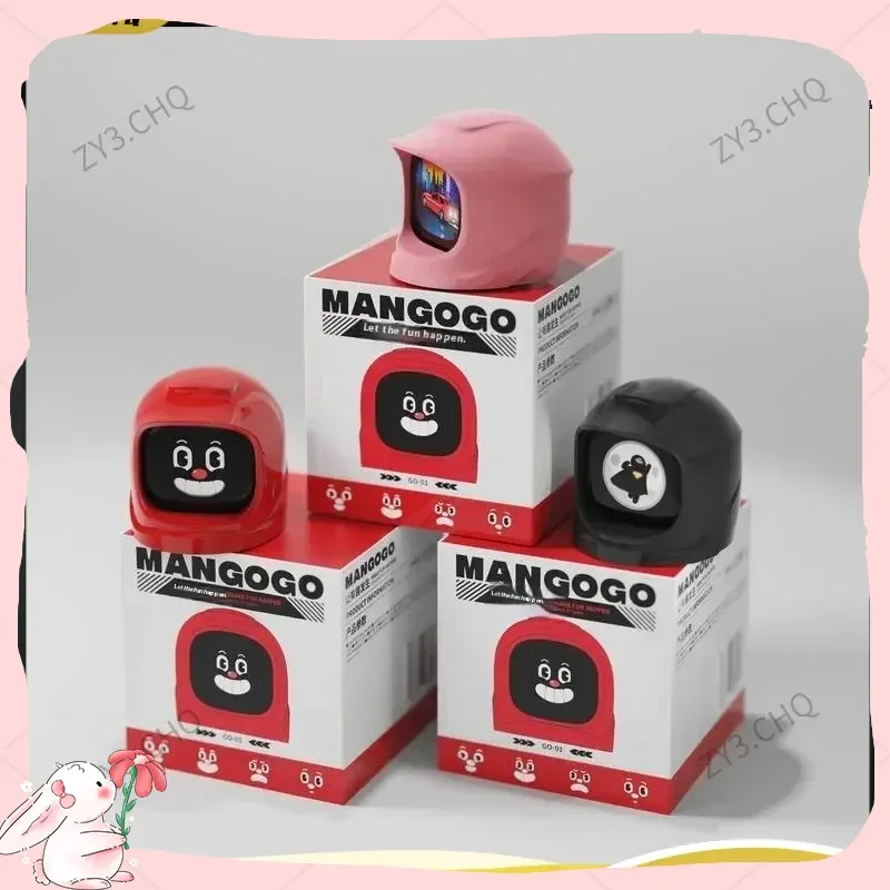 

New Mangogo Car Toy Ornaments Electronic Pet Tide Play Partner Intelligent Robot Expression Car Decoration Toy Holiday Gift