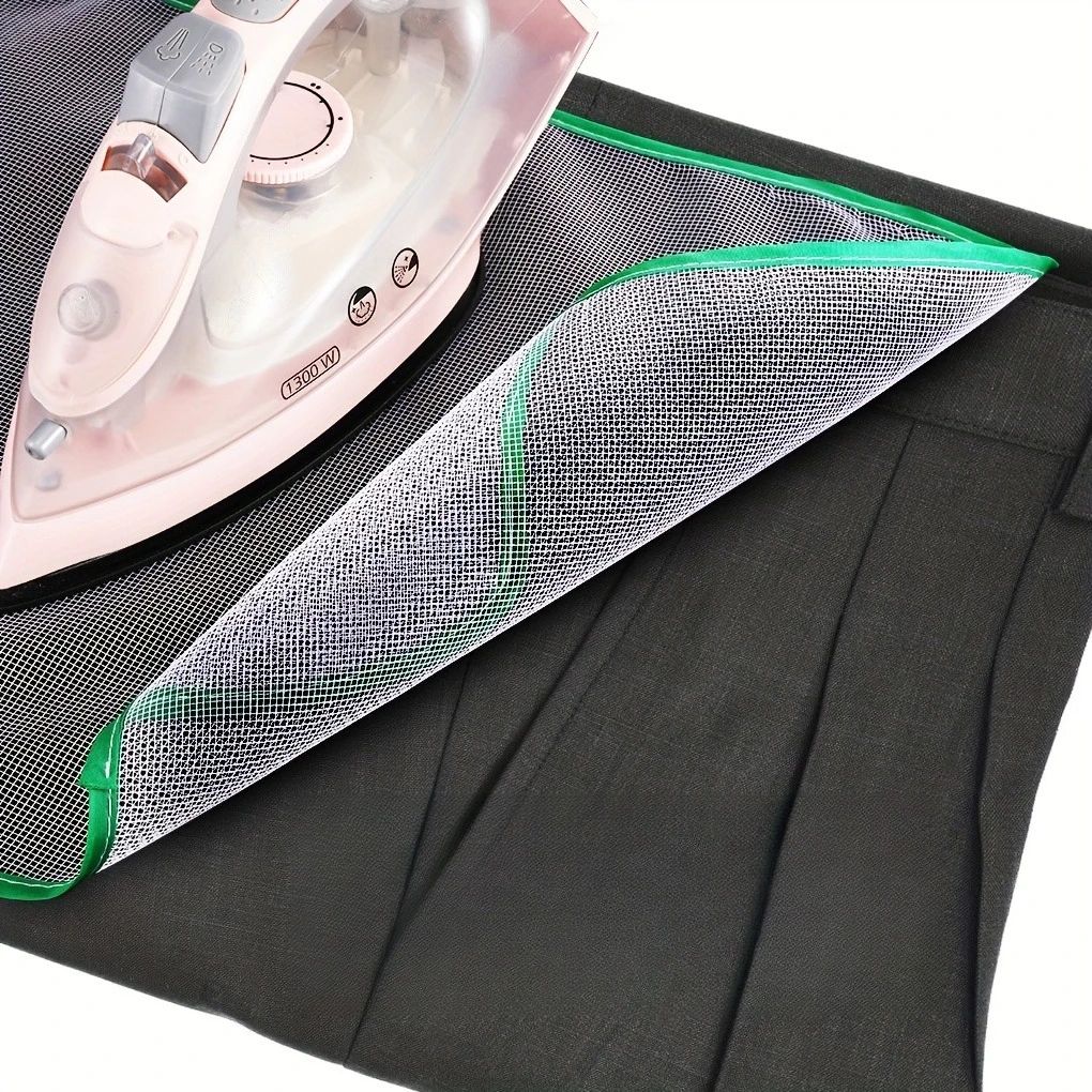 1 heat-resistant mesh ironing cloth, anti scald protective ironing pad, household ironing board cover, durable high-temperature resistant ironing mesh cloth, household anti scald protective cover, suitable for clothing ironing use - Detail 1